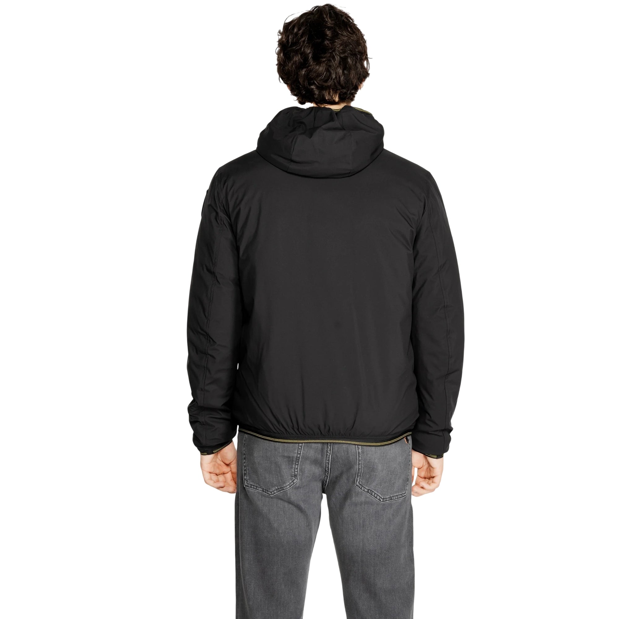 Piumino Uomo Derry in neoprene con taschino Nero retro