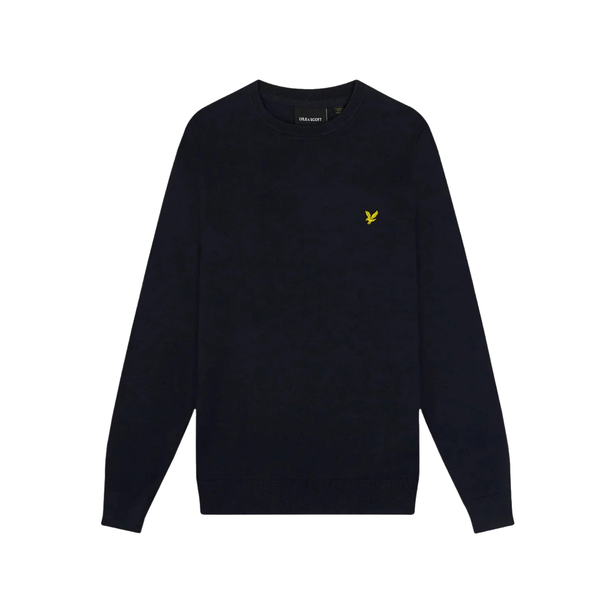 Maglia Uomo Cotton Crew Neck Jumper Blu scuro
