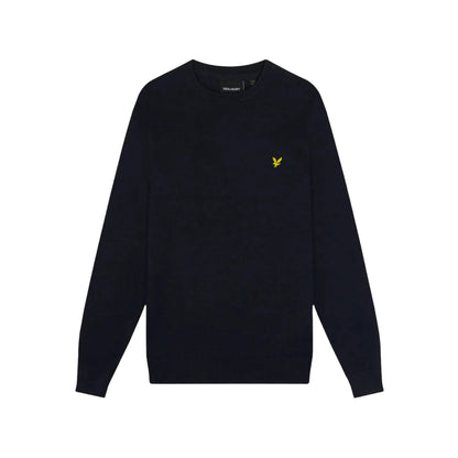 Maglia Uomo Cotton Crew Neck Jumper Blu scuro