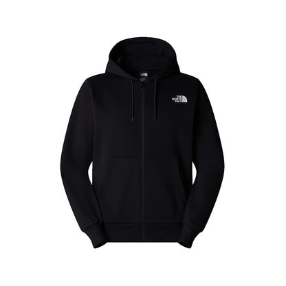 Felpa Uomo Simple Dome con zip nero