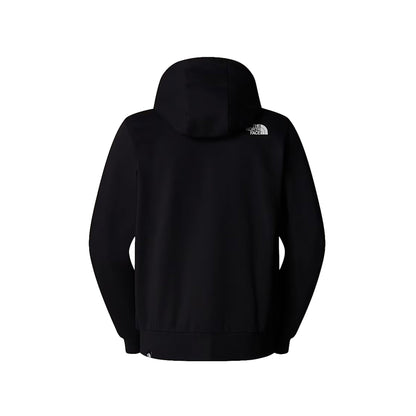 Felpa Uomo Simple Dome con zip nero retro