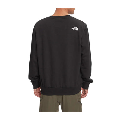 Felpa Uomo Simple Dome Crew Nero retro