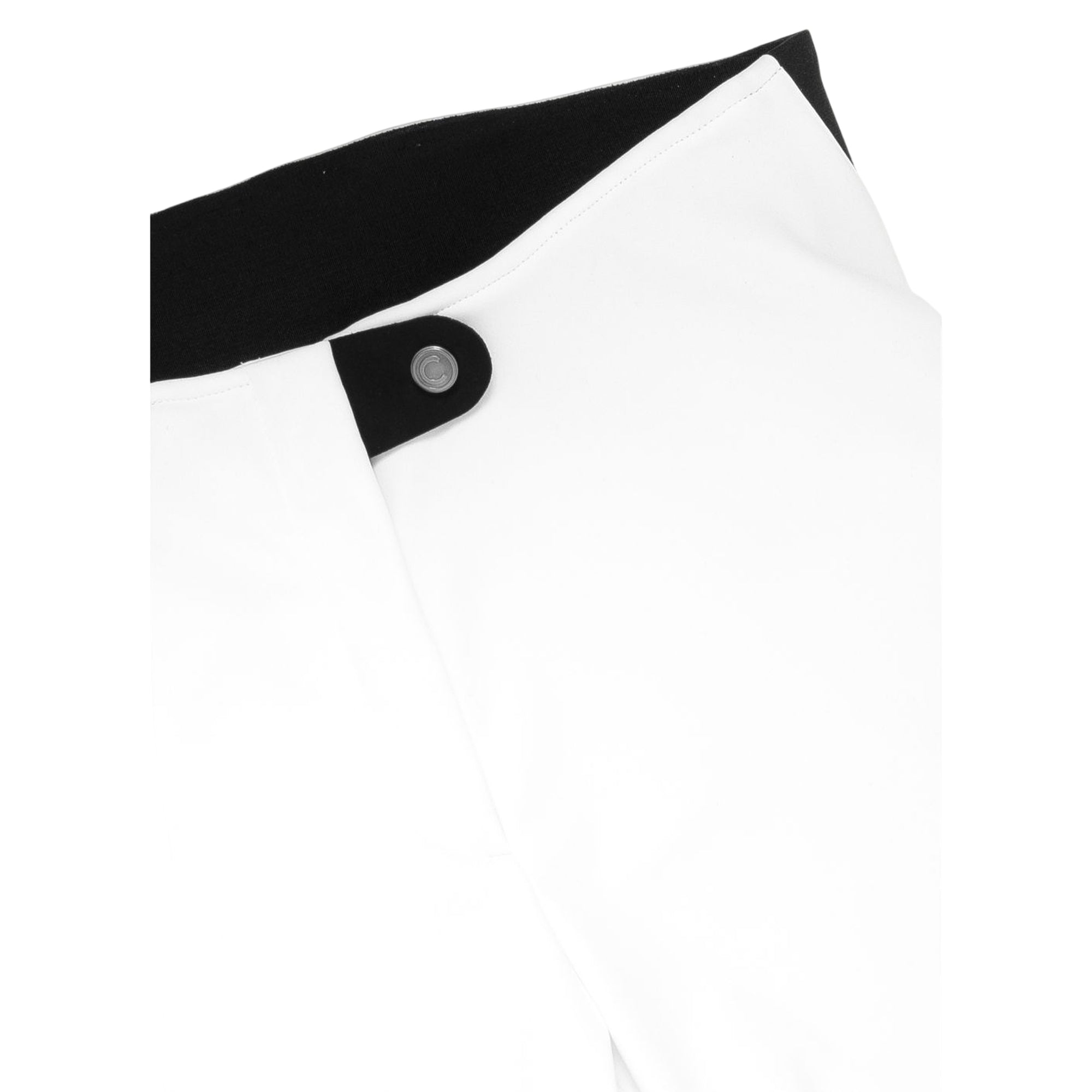 Leggings da Sci Donna in softshell tecnico bianco dettaglio