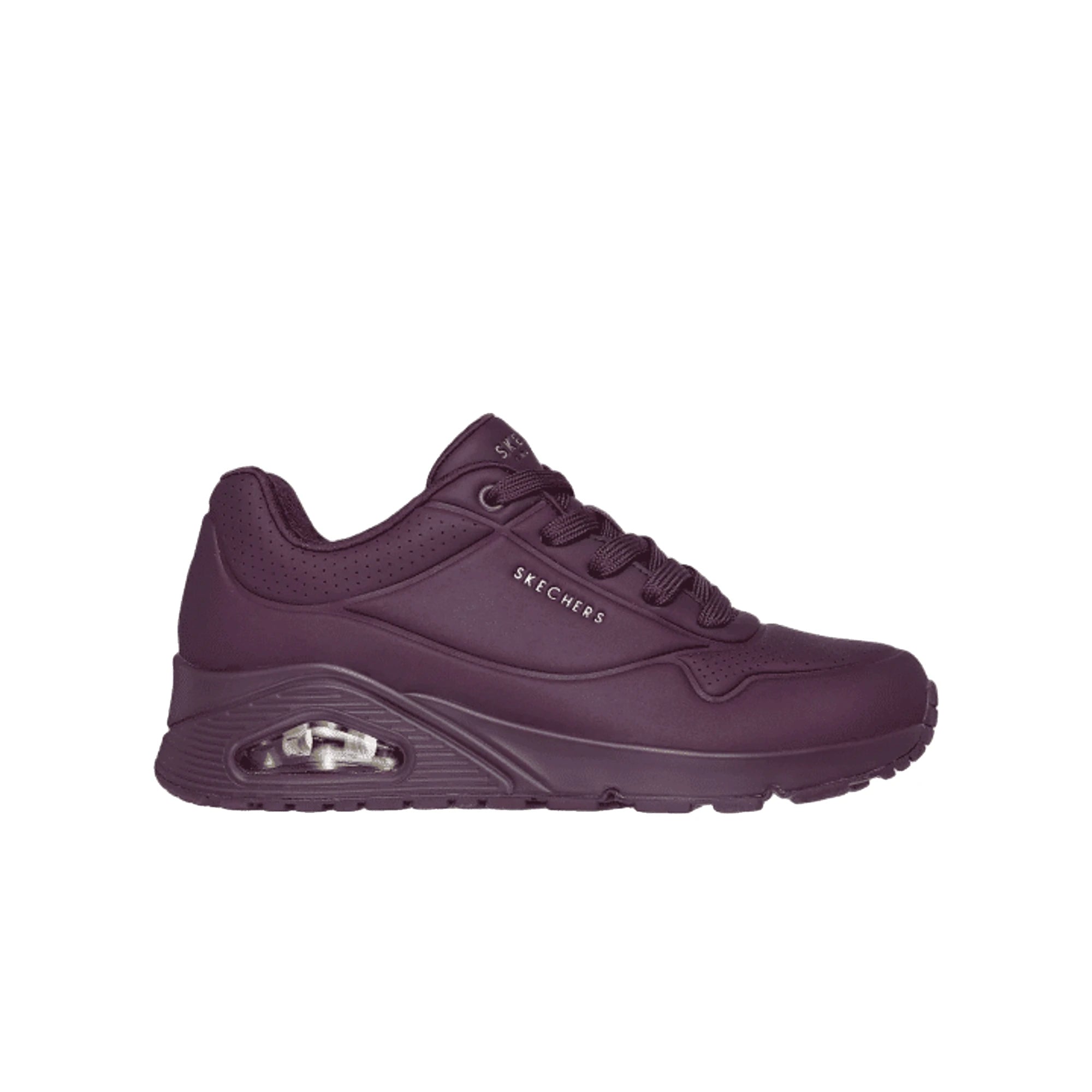 SKECHERS Sneaker Donna Uno Bassa Bordeaux