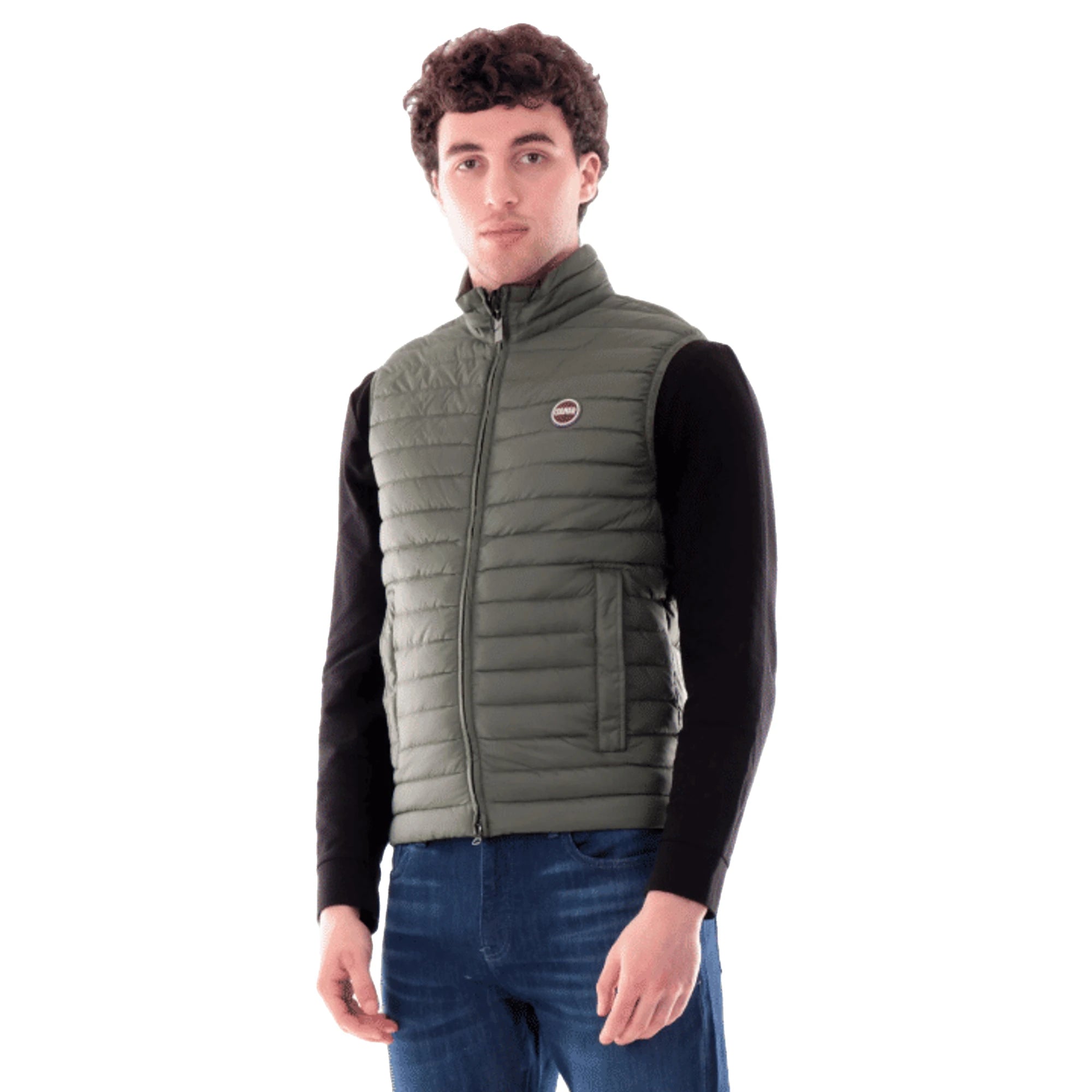 COLMAR Gilet Piumino Verde da Uomo 