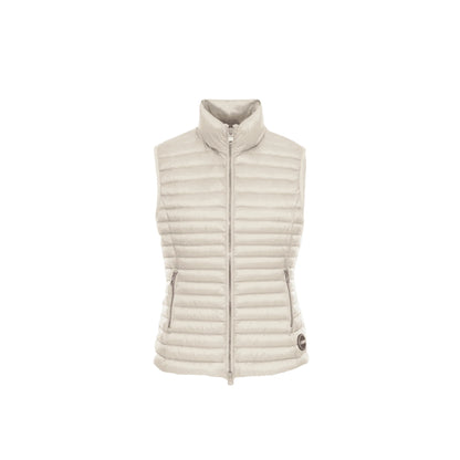 COLMAR Gilet in Piuma Naturale Leggero Beige da Donna