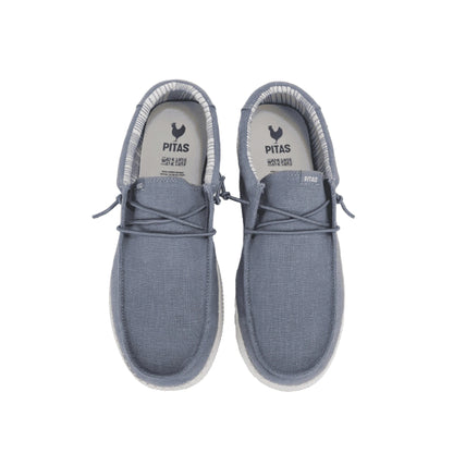 Pitas Wallabi WP150 Linen Blu Scarpe Uomo Leggere
