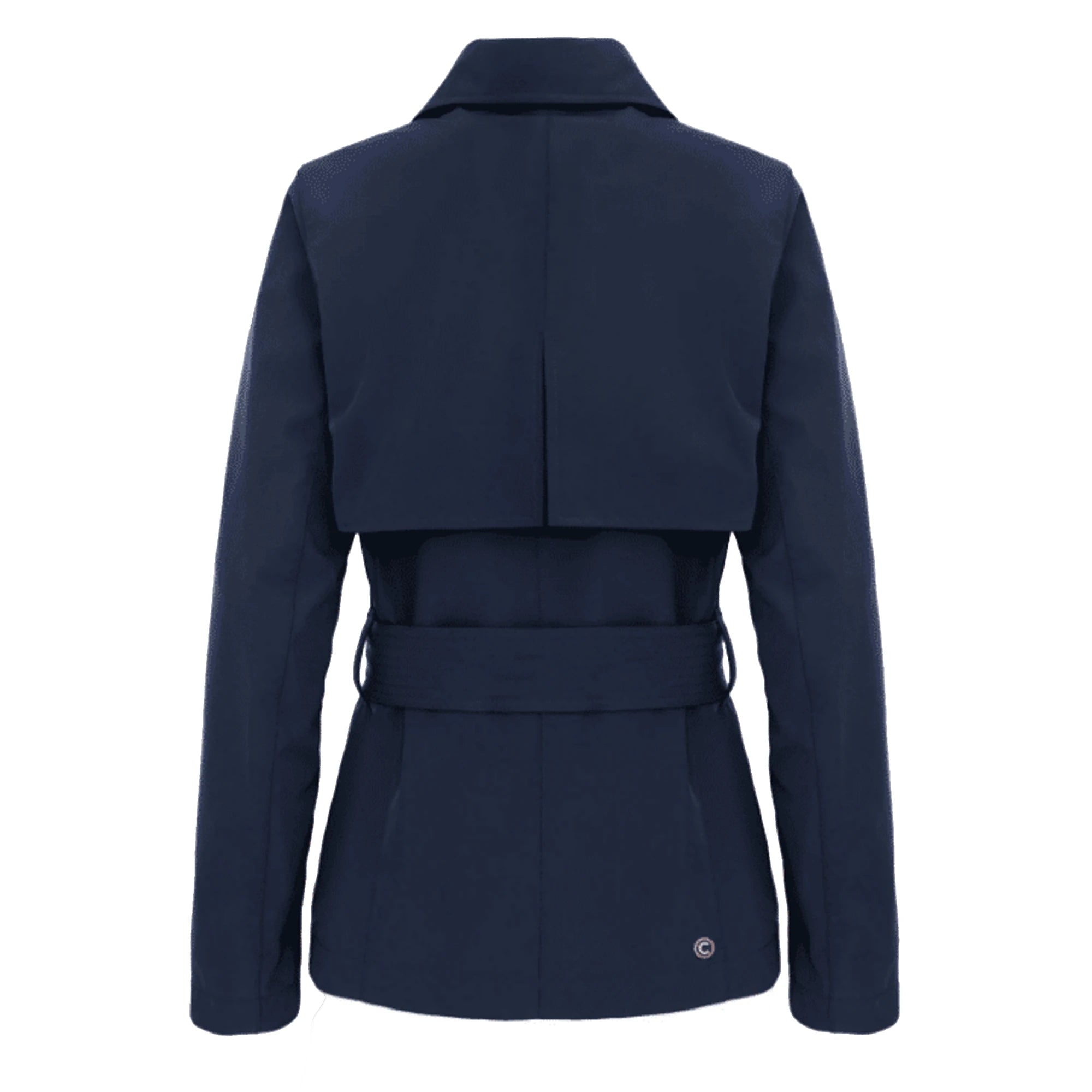 COLMAR Trench Doppiopetto in Blu con Cintura da Donna