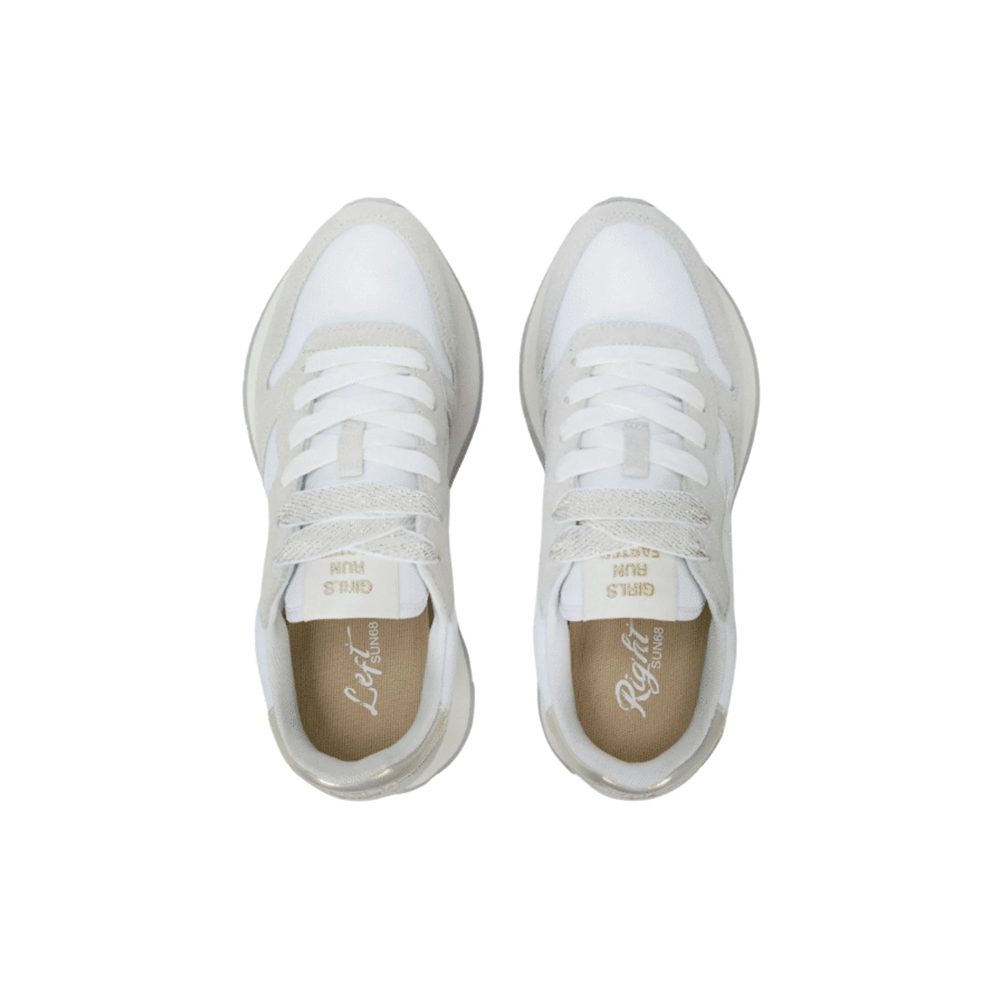 SUN68 Ally Gold Silver Sneaker Donna Moderna