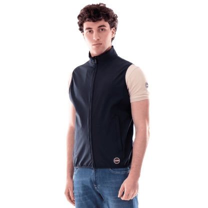 COLMAR Gilet Uomo Blu con Zip