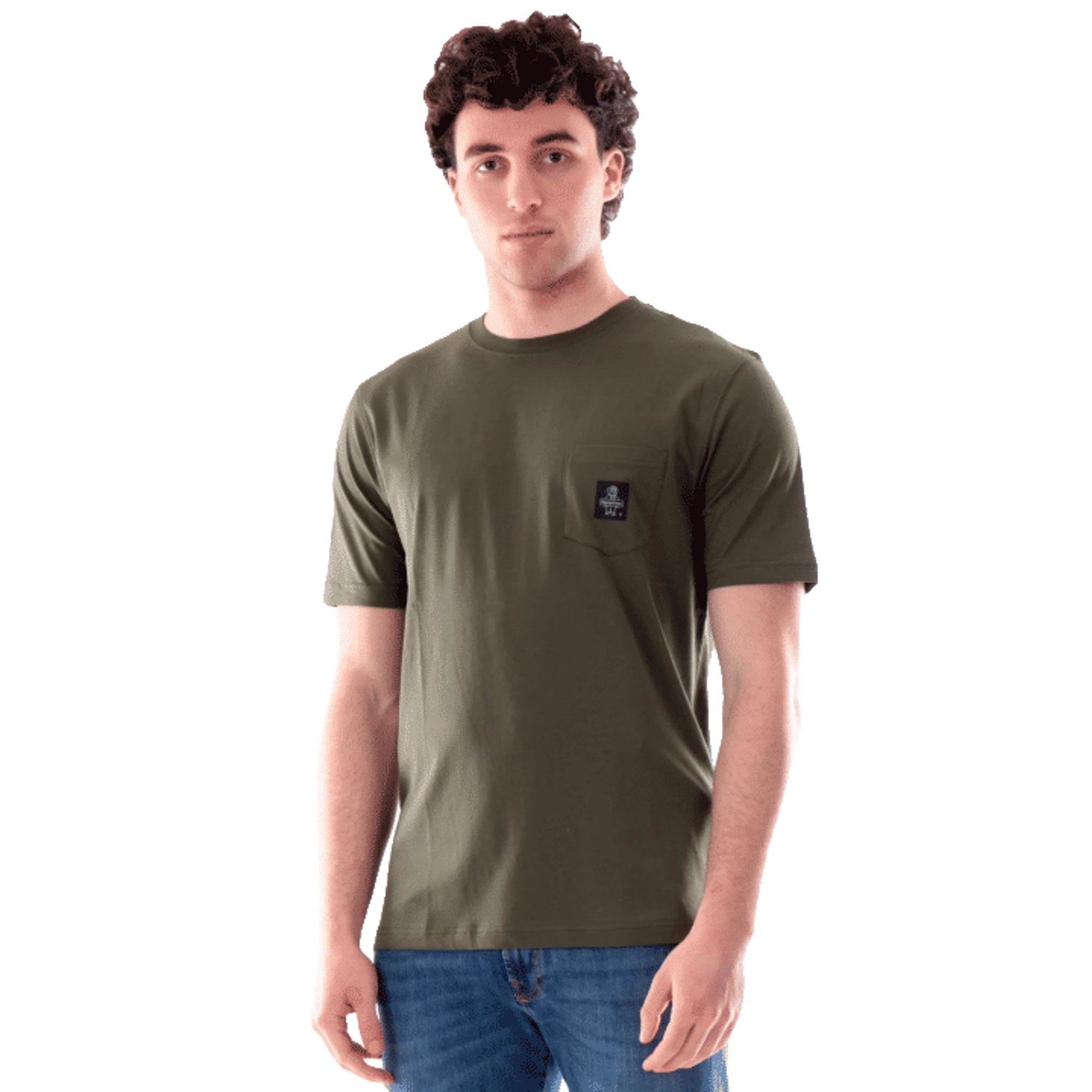 T-shirt Refrigiwear Uomo Pierce Cotone Verde Morbida