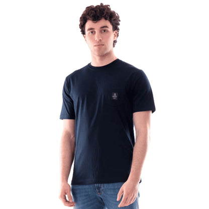 REFRIGIWEAR T-shirt Pierce Uomo Blu Vestibilità Morbida Cotone