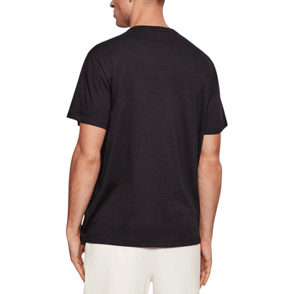 CALVIN KLEIN T-Shirt Uomo Nera Cotone Stampa Maniche Corte