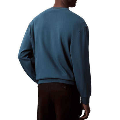 CALVIN KLEIN Felpa Monologo in Spugna Girocollo Uomo