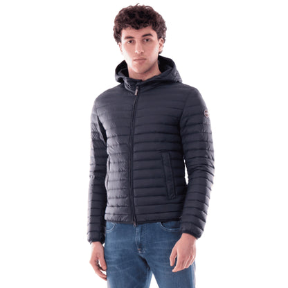 COLMAR Piumino Uomo 100 Grammi Blu con Cappuccio