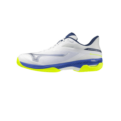 Mizuno Wave Exceed Court CC Scarpe Tennis Uomo Bianche Blu
