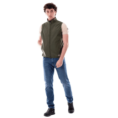 COLMAR Gilet Uomo Verde Piuma Leggero