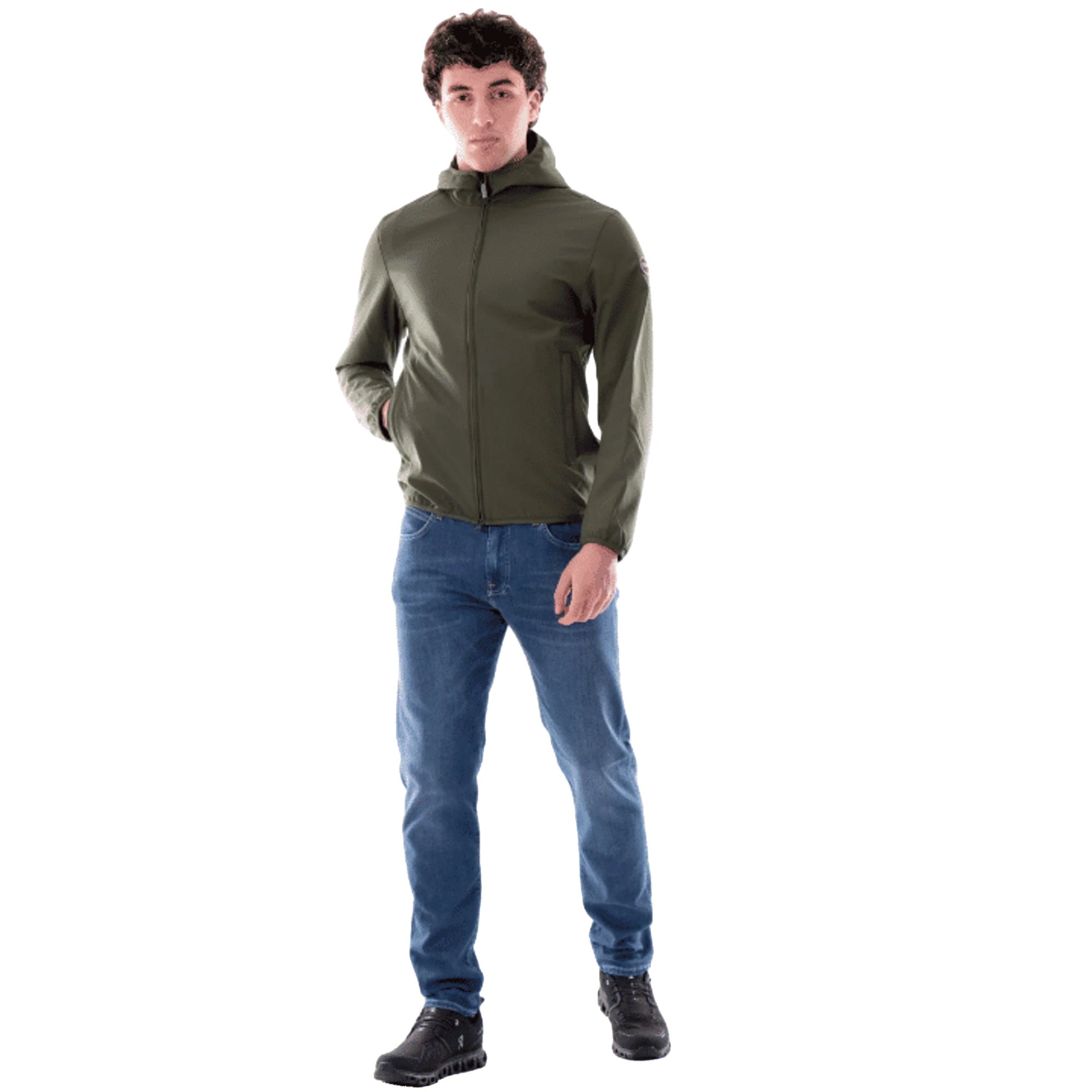 COLMAR Giacca Uomo Softshell Verde Impermeabile
