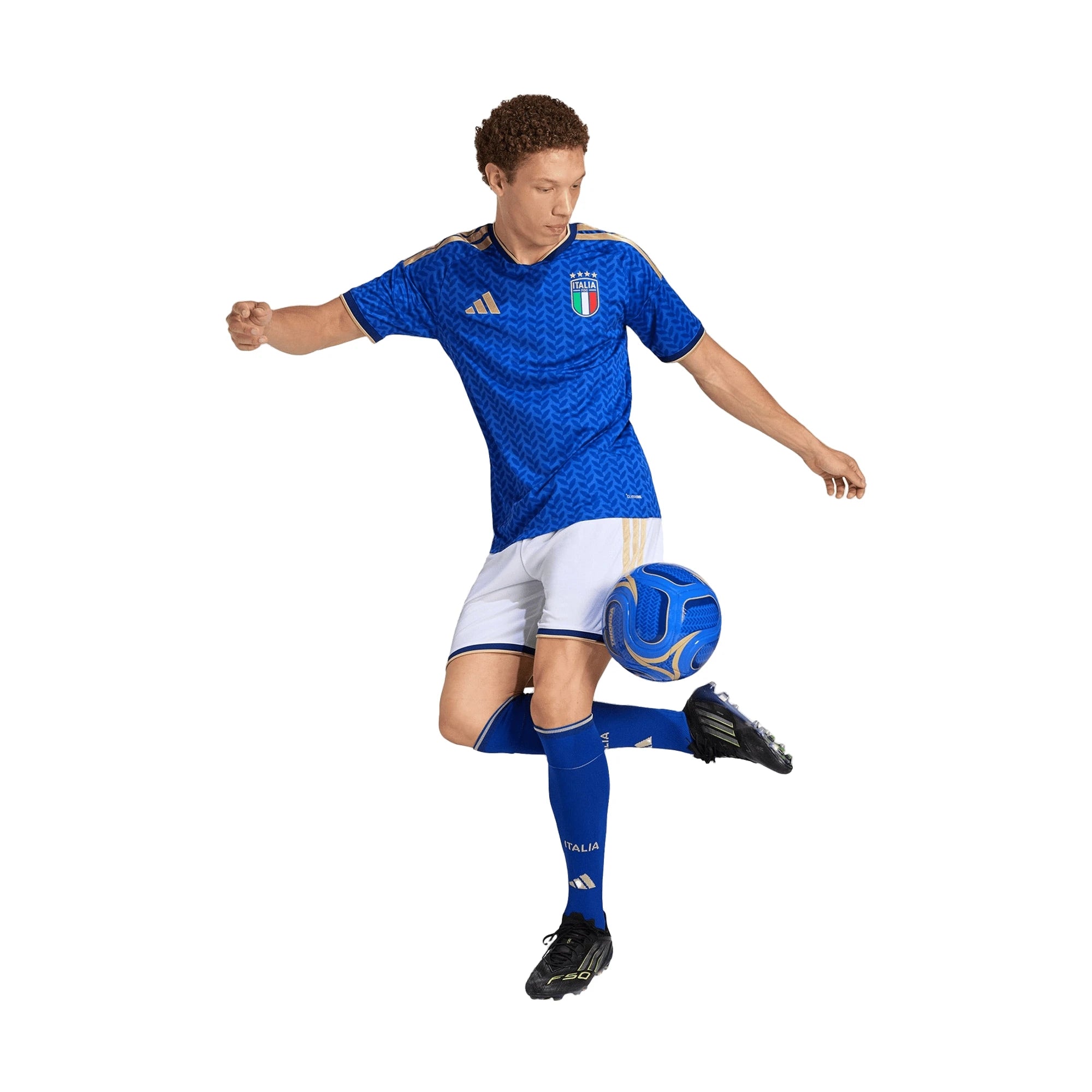 ADIDAS Pantaloncini Ufficiali Calcio Italia FIGC Home Uomo