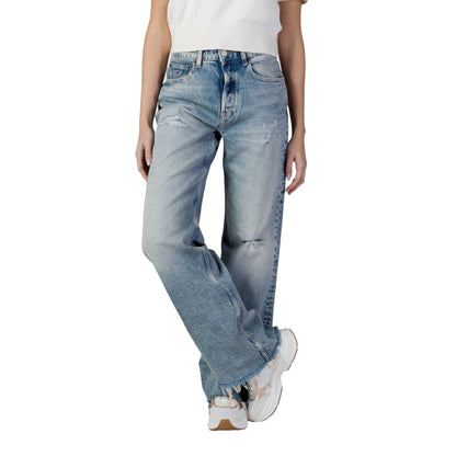 TOMMY HILFIGER Jeans Donna Blu Cotone Organico DW0DW22437