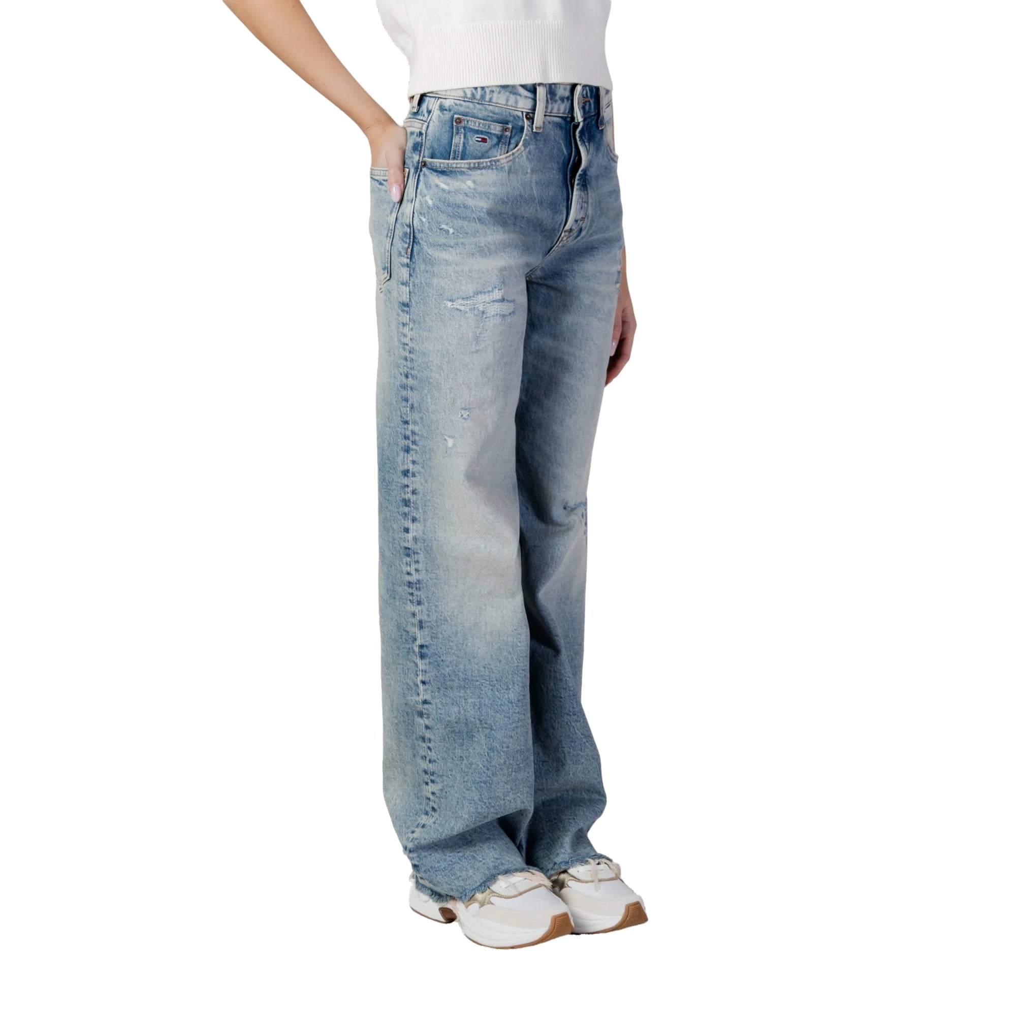 TOMMY HILFIGER Jeans Donna Blu Cotone Organico DW0DW22437