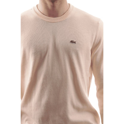 LACOSTE Maglione Uomo Giallo Vaniglia in Cotone Organico