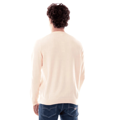LACOSTE Maglione Uomo Giallo Vaniglia in Cotone Organico