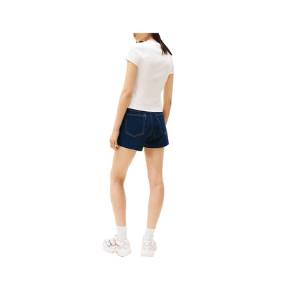 TOMMY HILFIGER T-Shirt Tjw Slim Badge Rib T Donna Bianco