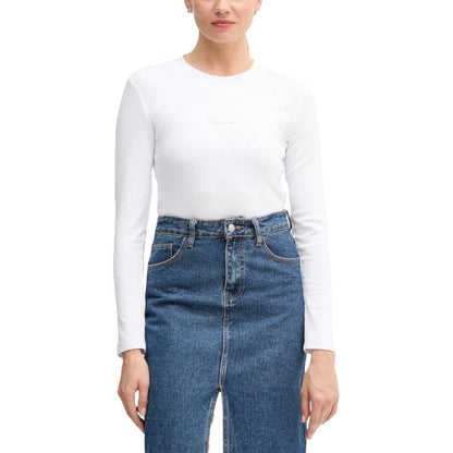 CALVIN KLEIN T-shirt Donna Monogram Baby A Manica Lunga