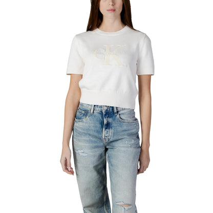 CALVIN KLEIN JEANS Maglia Donna Cotone Cropped
