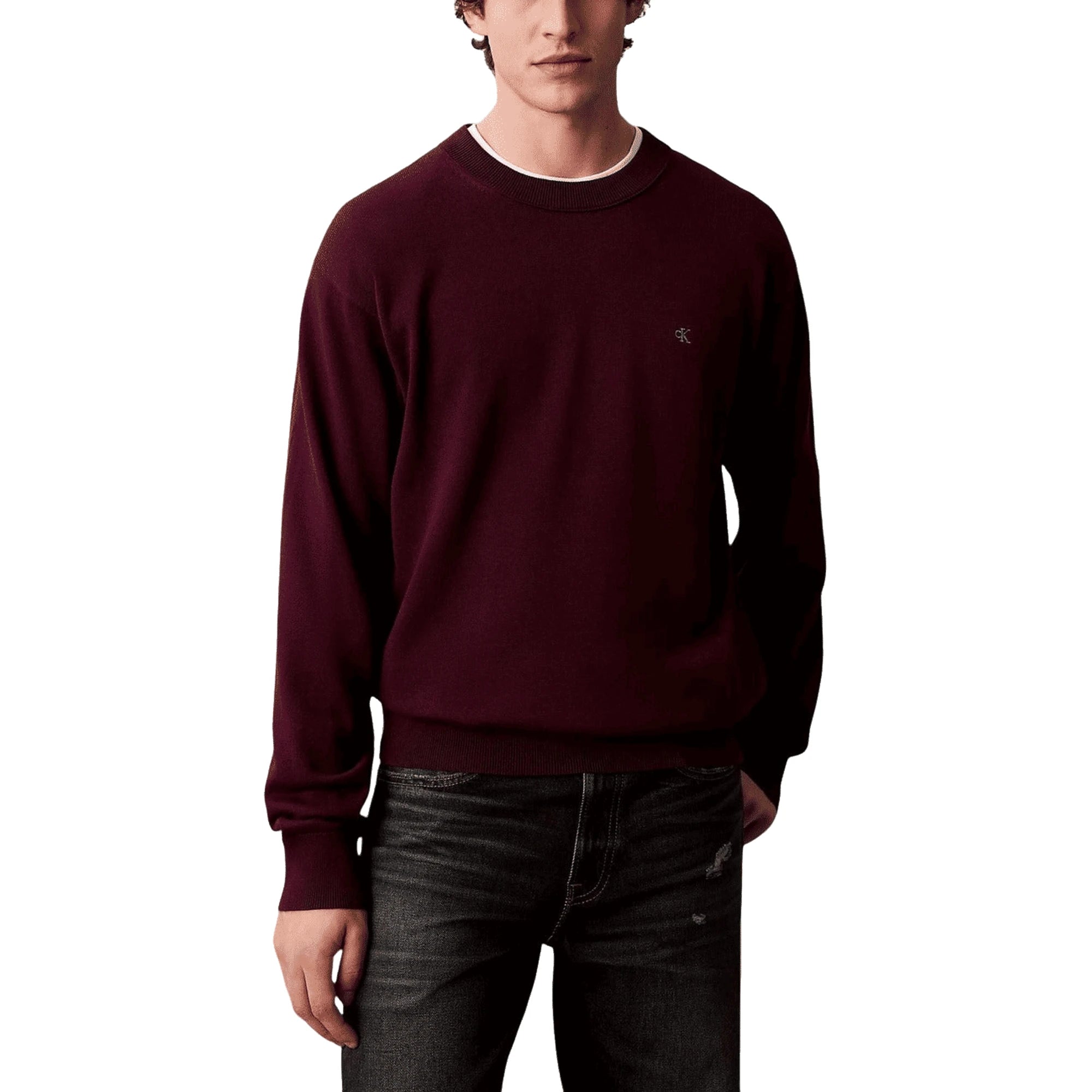 CALVIN KLEIN Maglione Girocollo Cotone Uomo