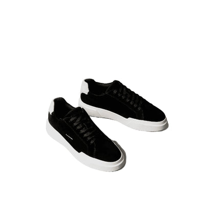 CALVIN KLEIN Sneakers Avenue in Camoscio Nero con logo CK 