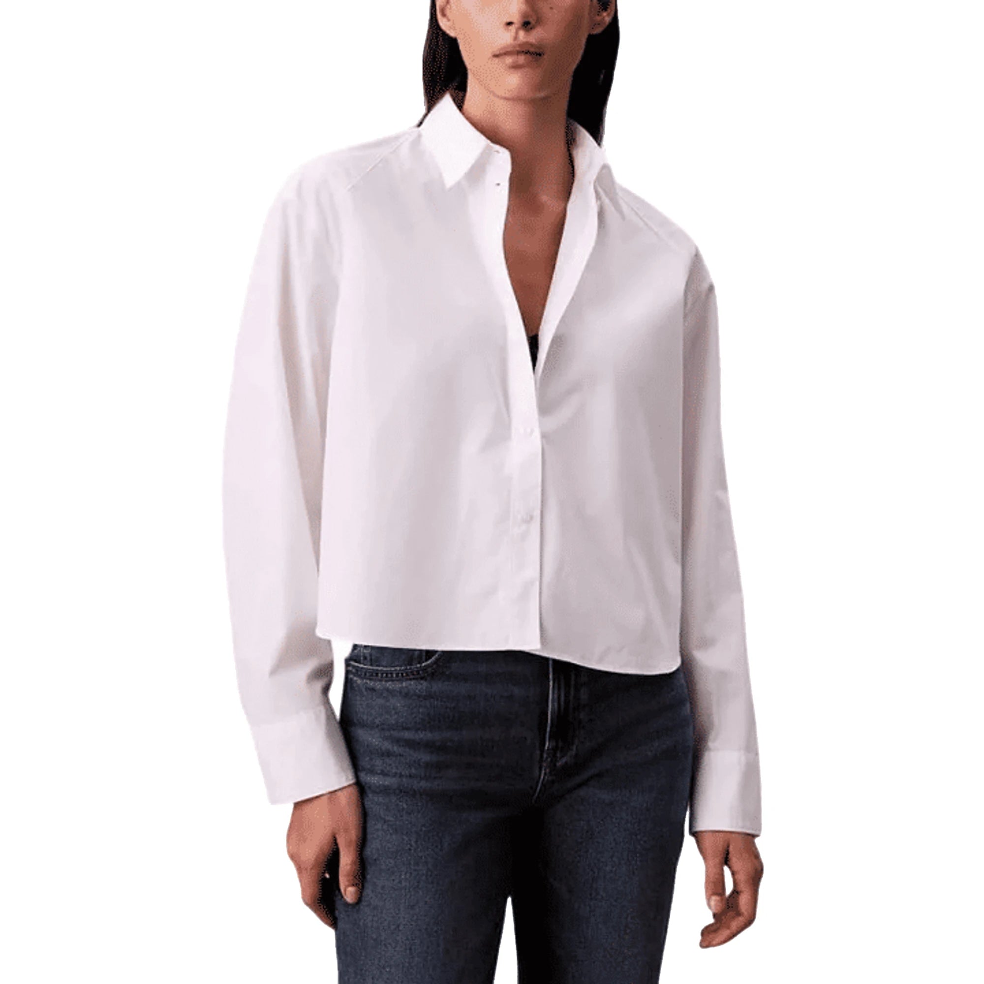 CALVIN KLEIN Camicia Cropped Boxy Donna