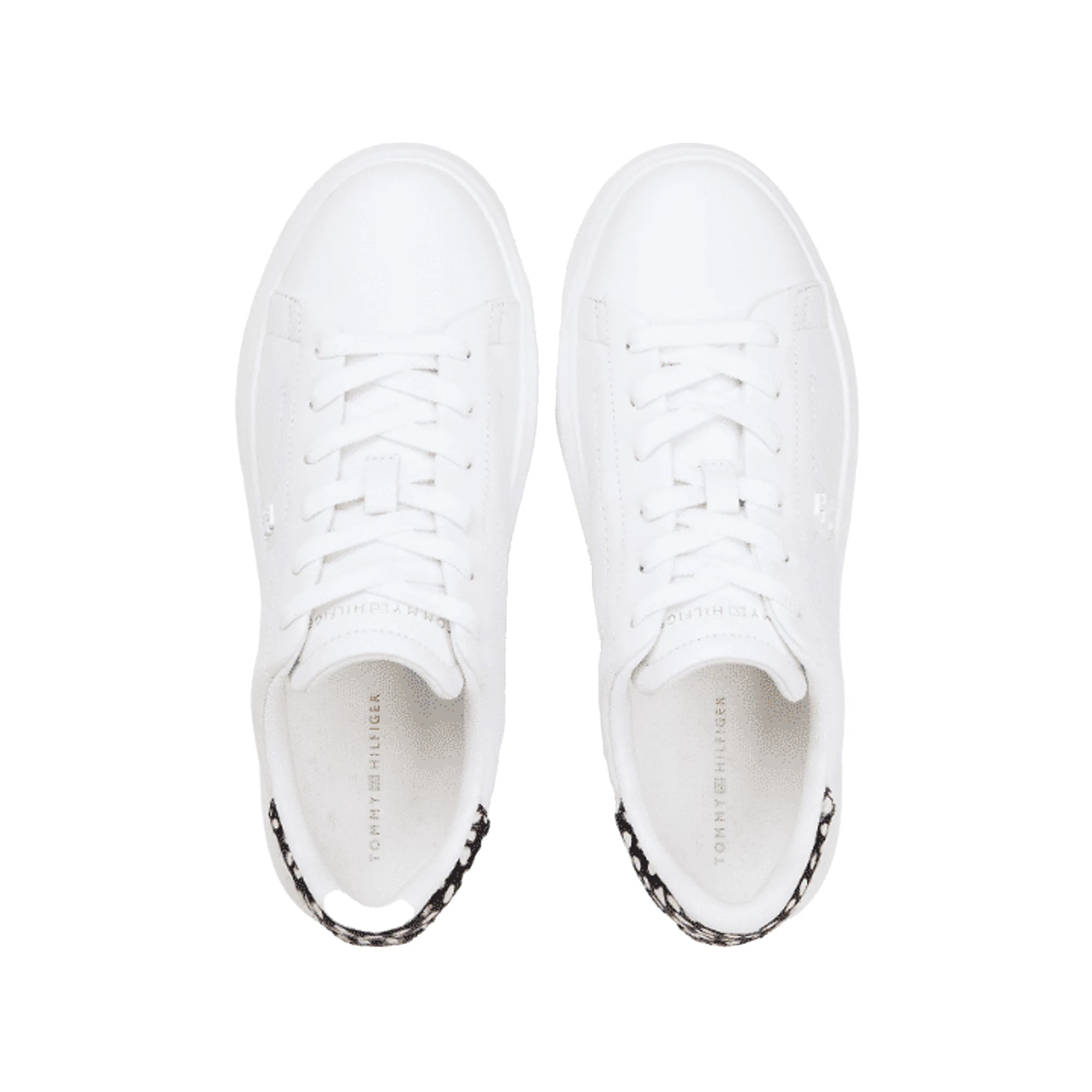 TOMMY HILFIGER Sneakers Pelle Suola Alta Stampa Leopardata