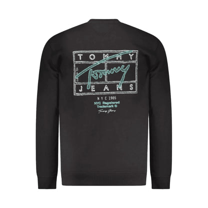 TOMMY HILFIGER Felpa Girocollo Uomo Stampa Logo Cotone