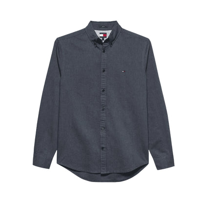 TOMMY HILFIGER Camicia Uomo Button-Down Tinta Unita