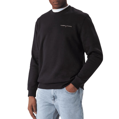 TOMMY HILFIGER Felpa Uomo Girocollo Logo Ricamato