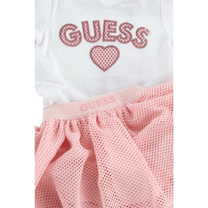GUESS Set Gonna e T-shirt Bambina Cotone Misto