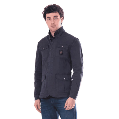 Refrigiwear Giacca New Brent Blu Uomo Tecnica Cotone
