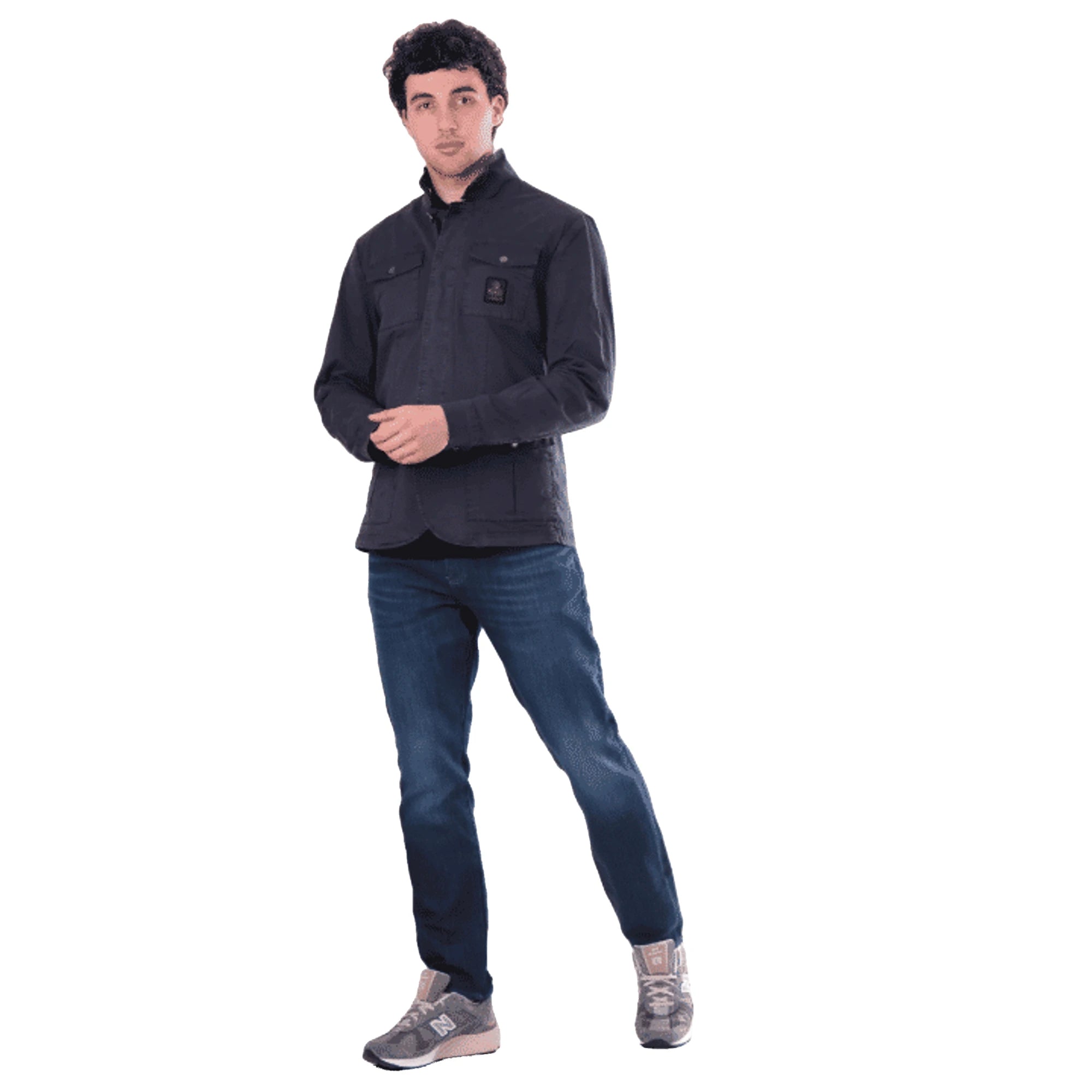 Refrigiwear Giacca New Brent Blu Uomo Tecnica Cotone