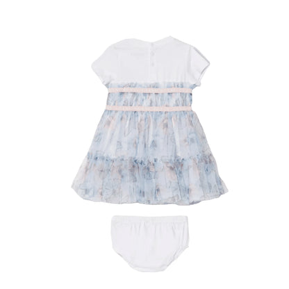 GUESS Vestito da Neonata in Cotone con Stampa Farfalle
