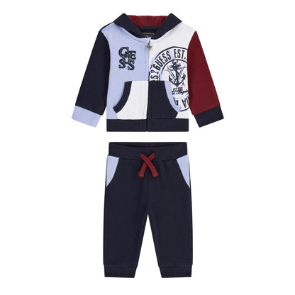 GUESS Set Felpa e Jogger con Cappuccio in Cotone