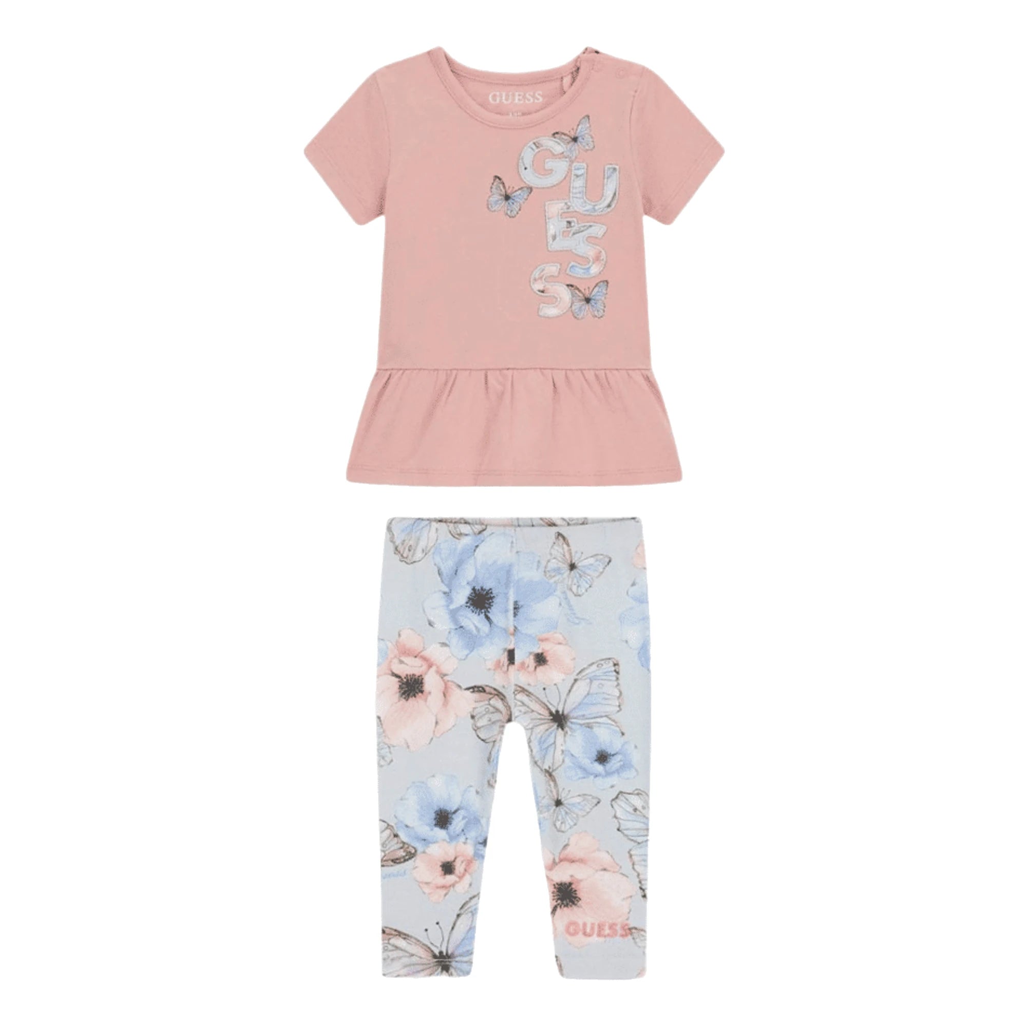 Completo neonata T-shirt e Leggings Cotone Organico