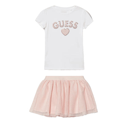 Completo Bimba T-shirt e Gonna in Cotone