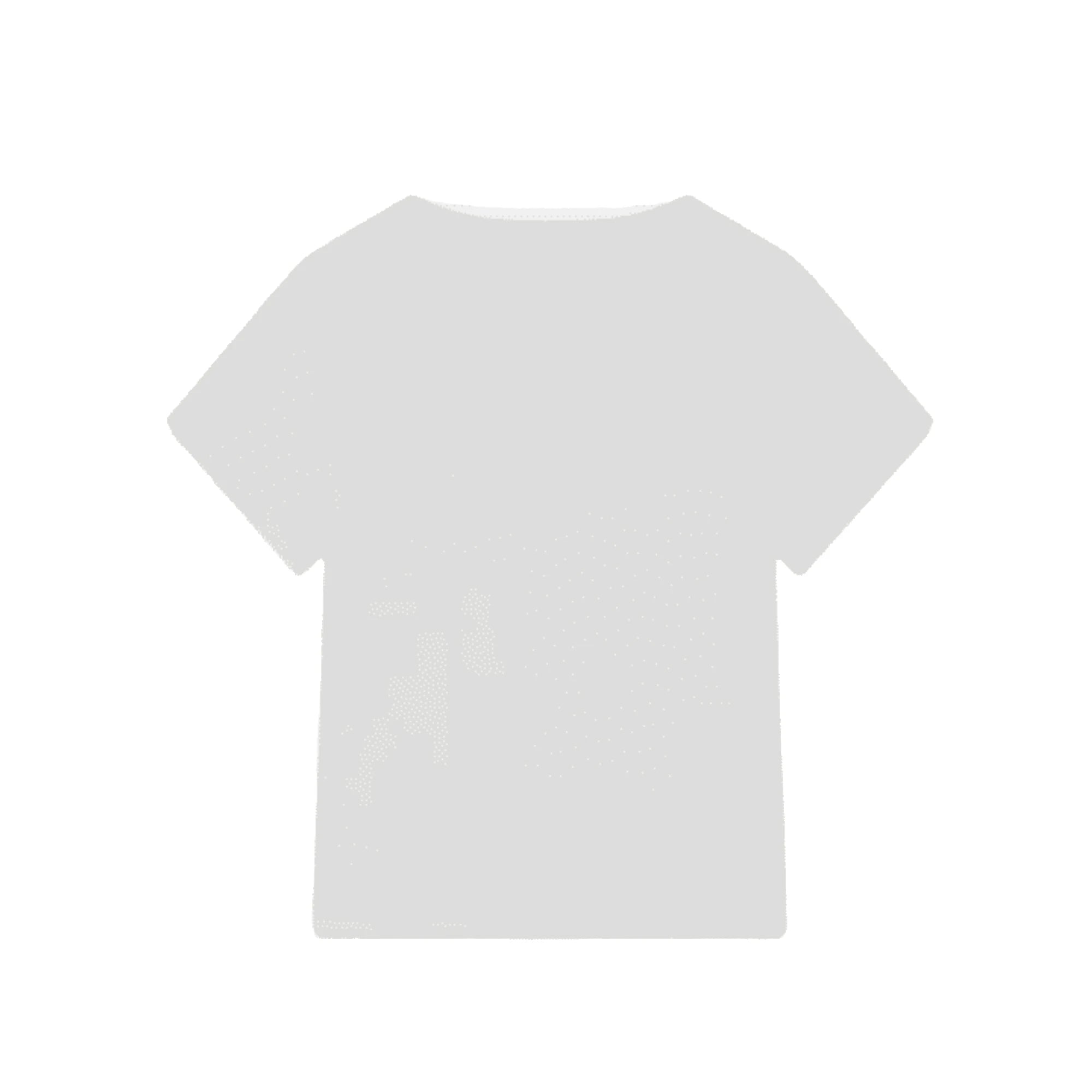 T-shirt bambina bianca logo paillettes