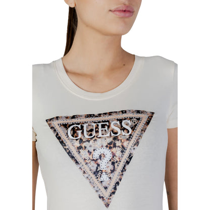 T-Shirt Bianca Donna SS CN LEO TRIANGLE TEE