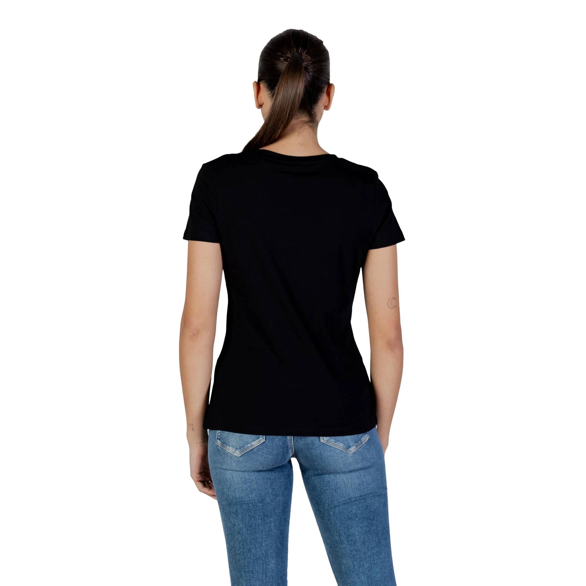 T-shirt Donna GIUDITTA Cotone Stretch Nera