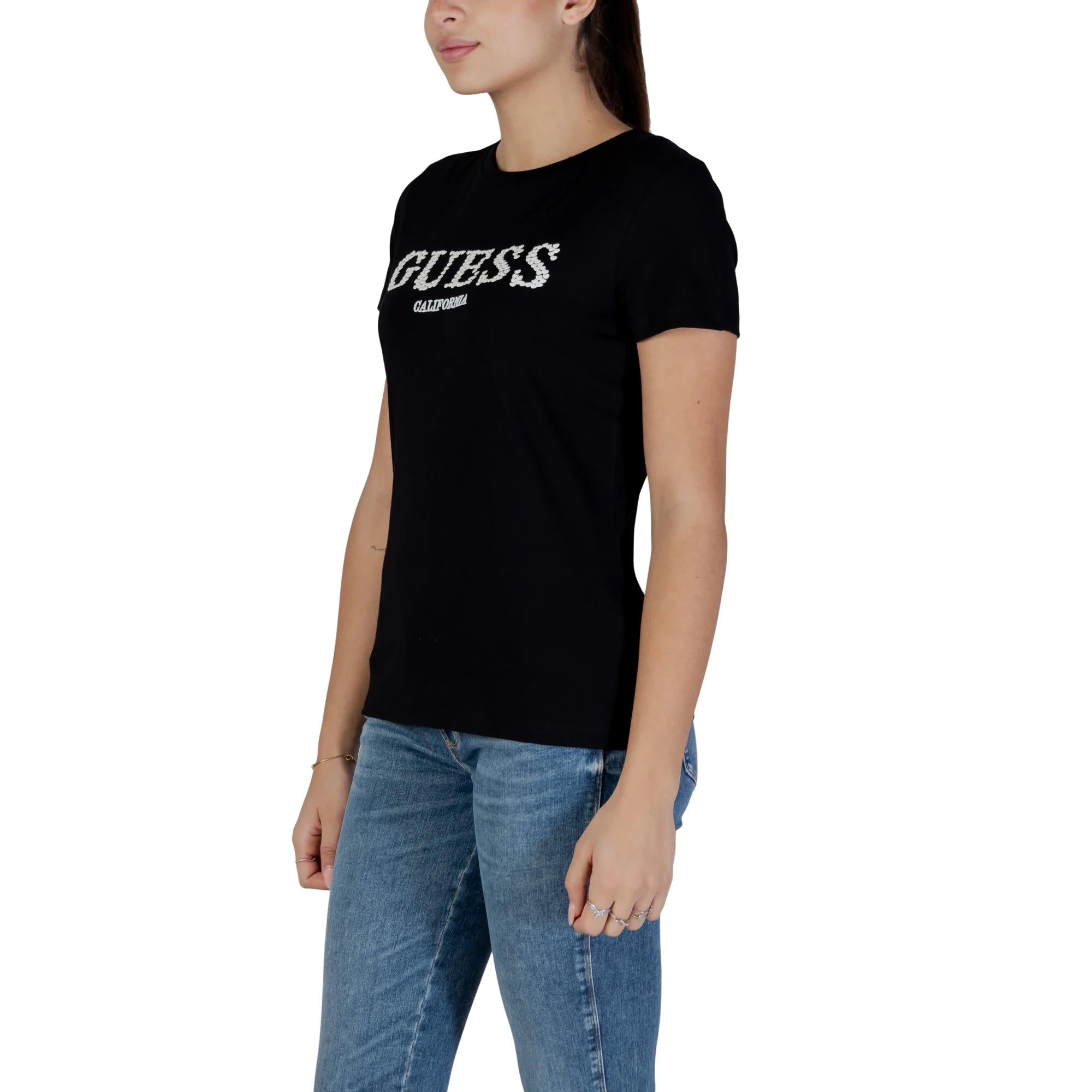 T-shirt Donna GIUDITTA Cotone Stretch Nera