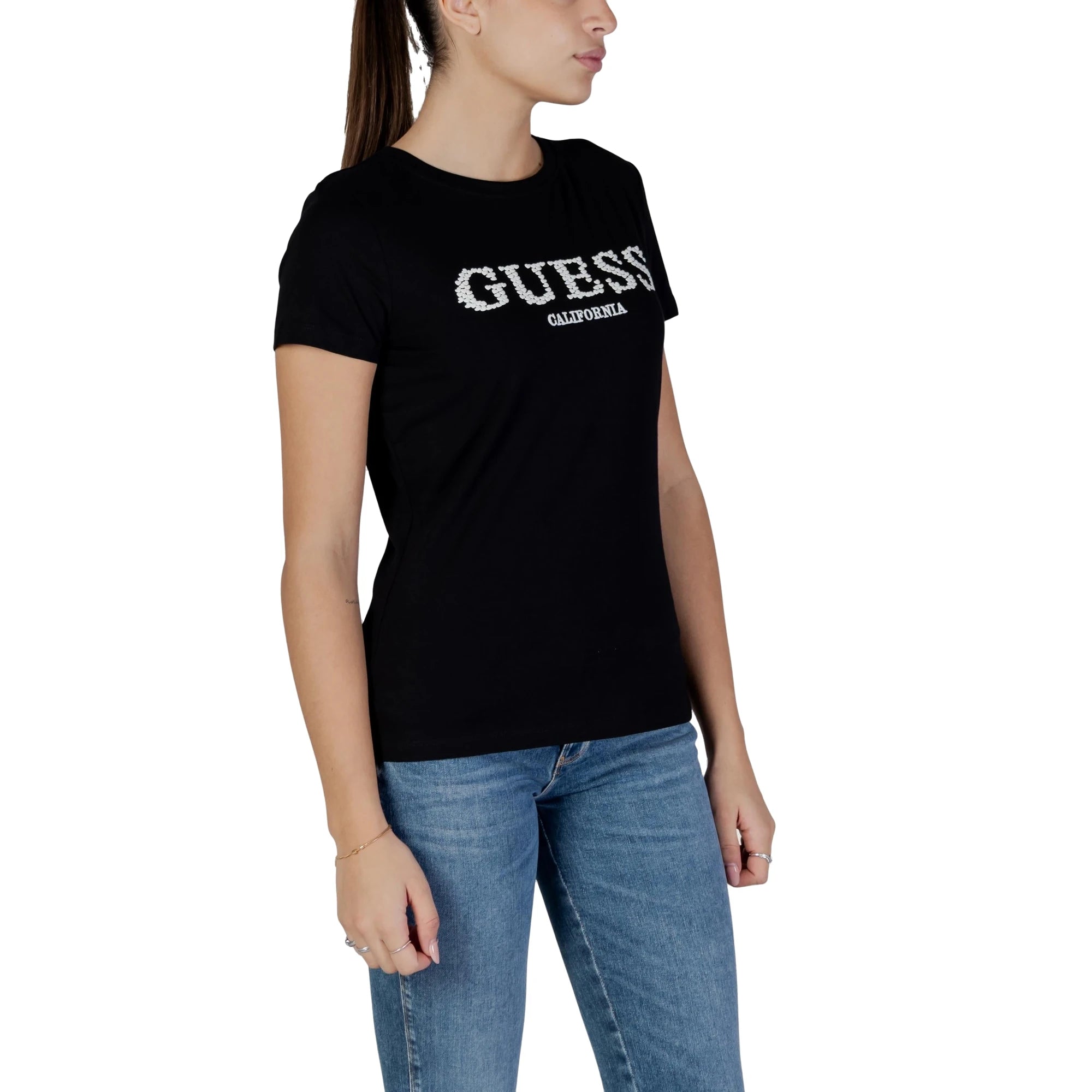 T-shirt Donna GIUDITTA Cotone Stretch Nera