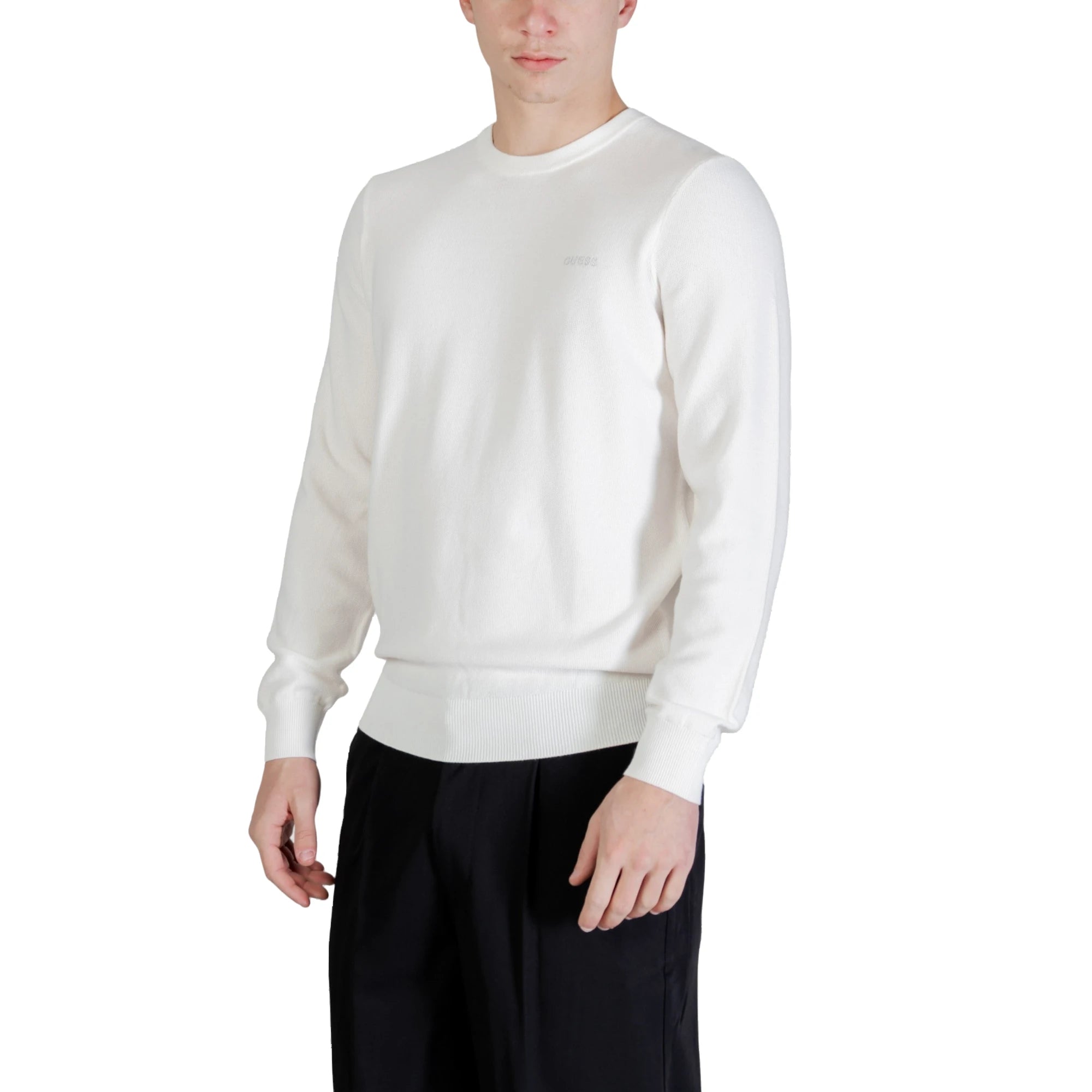 Maglia KARIM Girocollo Piquet Uomo Bianca